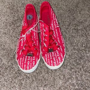 Red Bebe sneakers